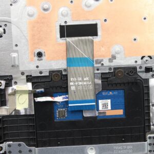 Cubierta C con teclado, Inglés de Estados Unidos, Negro, Sin_luz posterior